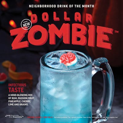Drink, Non-alcoholic beverage, Zombie, Advertising, 