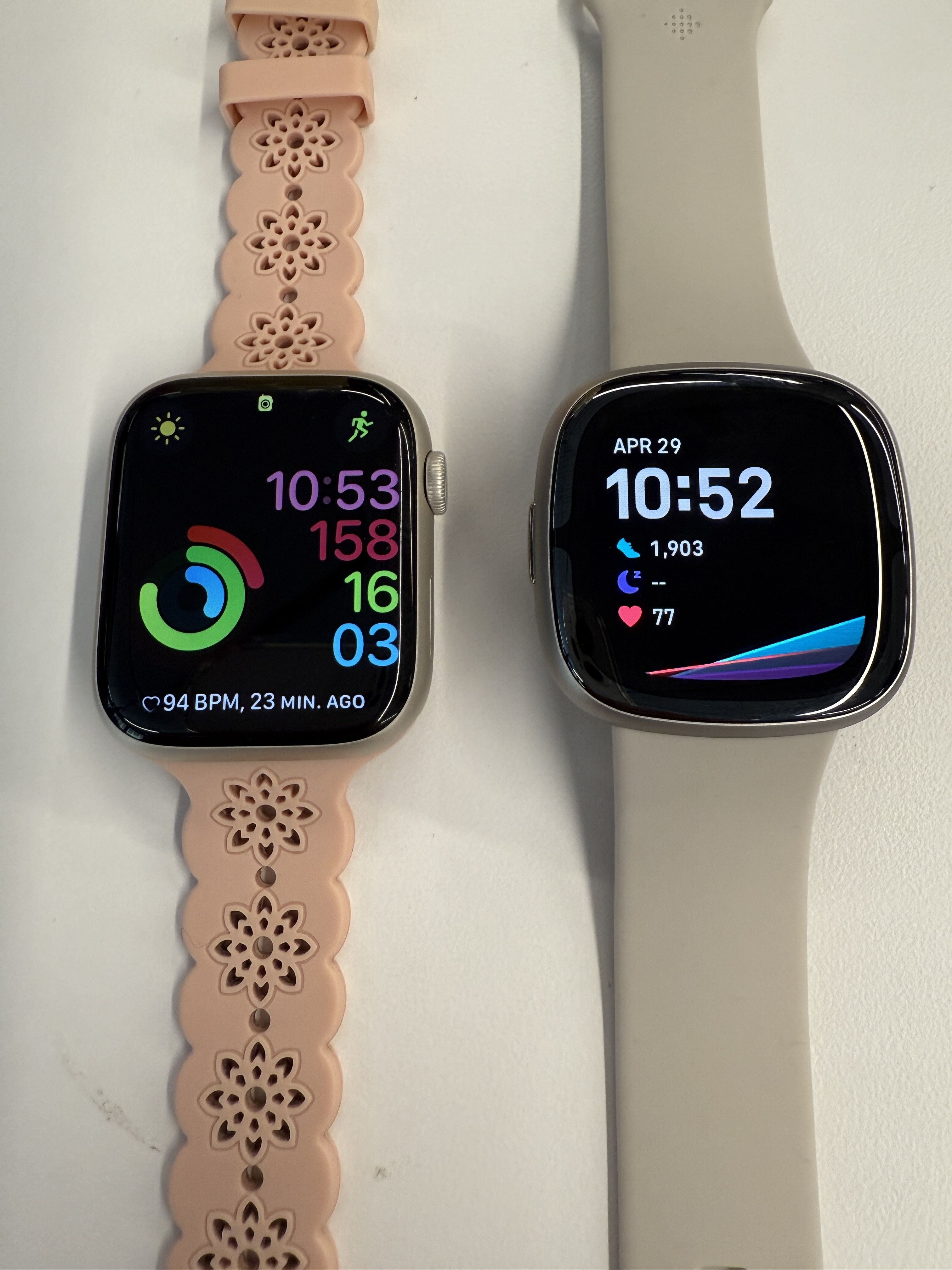 fitbit mobile track apple watch