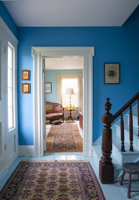 Blue, Room, Floor, Property, Ceiling, Green, Interior design, Building, Furniture, Yellow, 