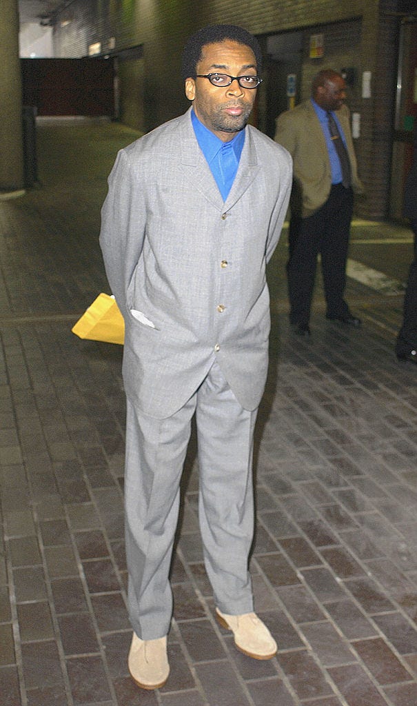 UK Gala Screening Of Spike Lee's 25th Hour london april 23: director spike lee arrives at the barbican center for the u.k. screening of his film 25th hour april 23, 2003 in london. (photo by bruno vincent/getty images)