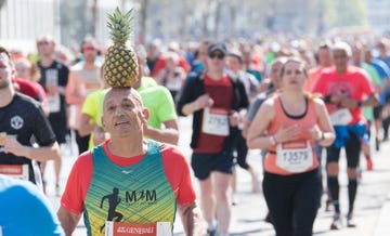 moshe lederfien running the berlin half marathon in 2019