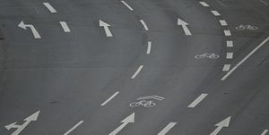 sharrows adfc presents bicycle climate test for hesse