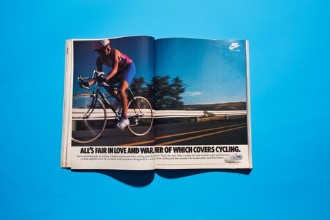 Retro Nike cycling advertisement