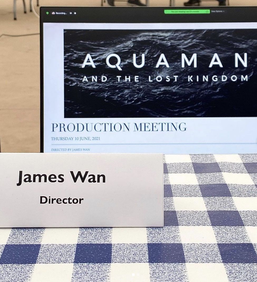 aquaman and the lost kingdom production meeting logo