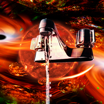 a water faucet in space