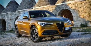 2021 alfa romeo stelvio european model shown