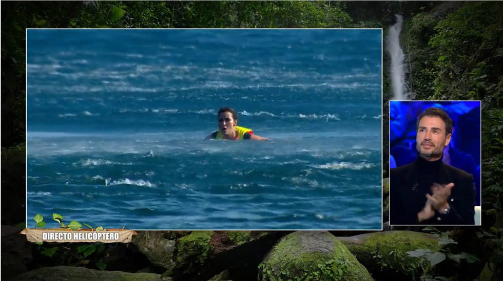 arantxa del sol en su salto del helicoptero en supervivientes 2024