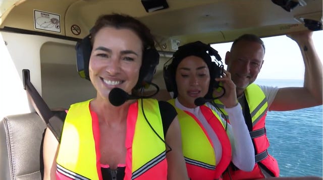 arantxa del sol en su salto del helicoptero en supervivientes 2024