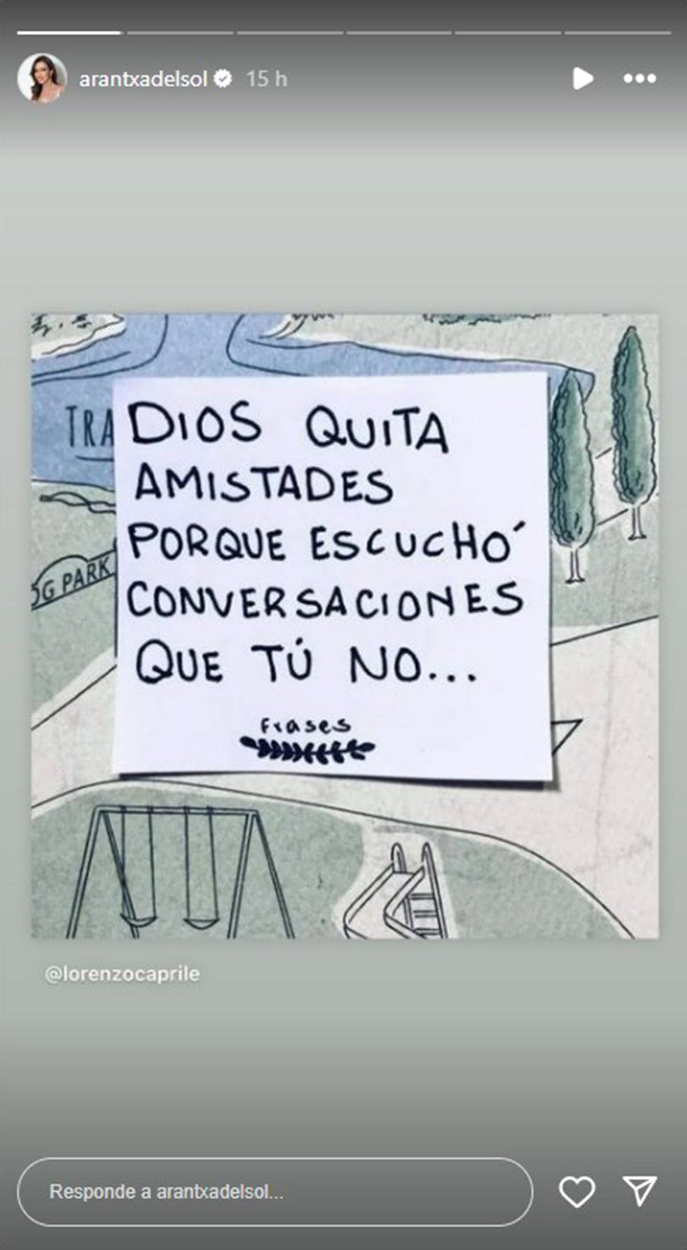 el zasca de arantxa del sol a angel cristo, dios quita amistades porque escucha conversaciones que tu no