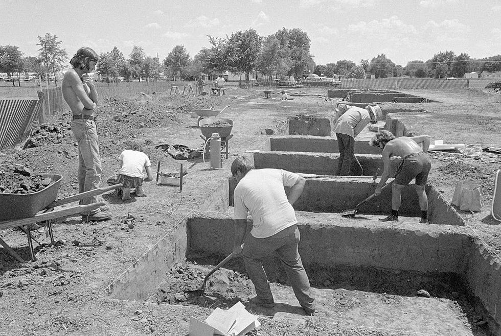 excavation of monks mound