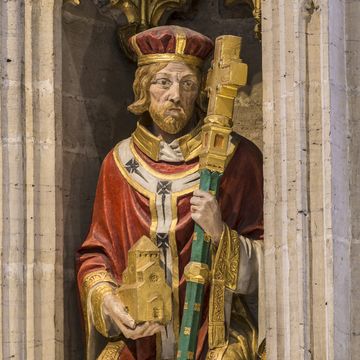 aartsbisschop willibrord van utrecht in de kathedraal van ripon