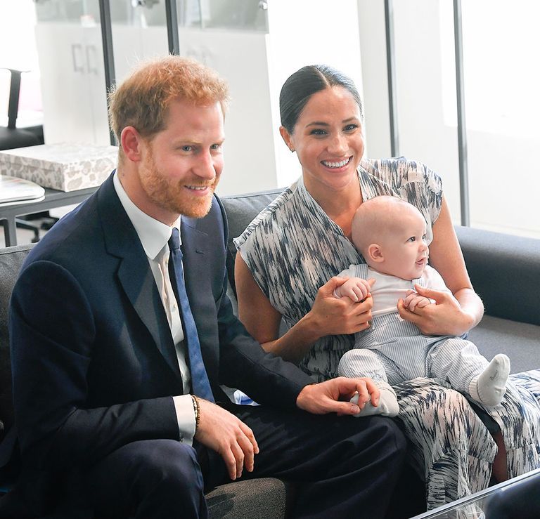 cape town, south africa   september 25 prince harry, duke of sussex, meghan, duchess of sussex and their baby son archie mountbatten windsor meet archbishop desmond tutu and his daughter thandeka tutu gxashe at the desmond  leah tutu legacy foundation during their royal tour of south africa on september 25, 2019 in cape town, south africa photo by toby melvillepoolsamir husseinwireimage