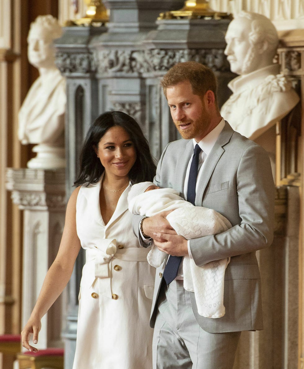 Harry y Meghan con Archie en su presentación oficial