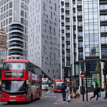 architectural optical illusion in london shoreditch tech city