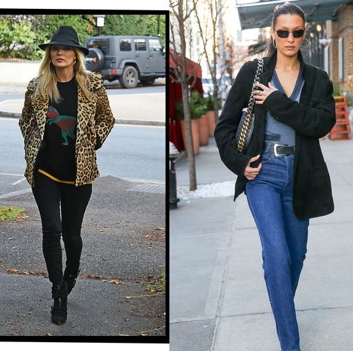 after years of loose legged comfort, the skinny jean is wriggling its way back into fashion