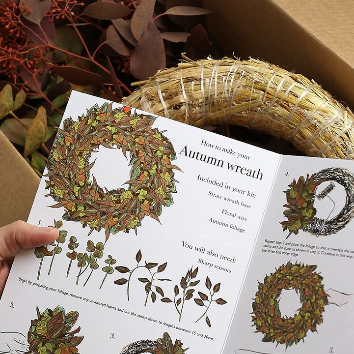 make your own autumn wreath kit