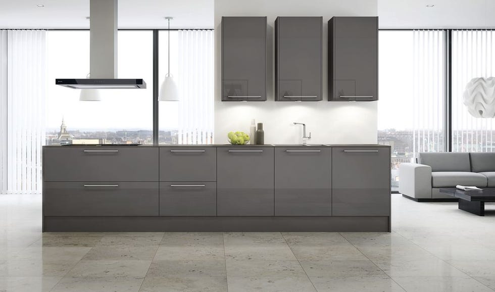 Furniture, Cabinetry, Countertop, Room, Kitchen, Floor, Property, Product, Drawer, Tile, 