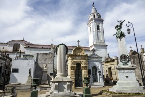 argentina, buenos aires, cementerio de la recoleta cemetery, historic mausoleums