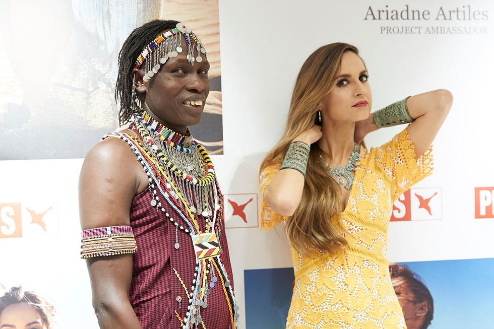 Ariadne Artiles en la presentación del proyecto Maasai