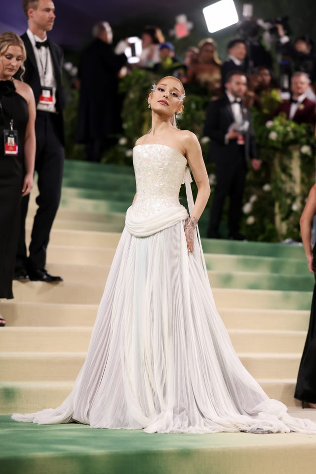 Ariana Grande Wears Loewe Angel Dress to 2024 Met Gala