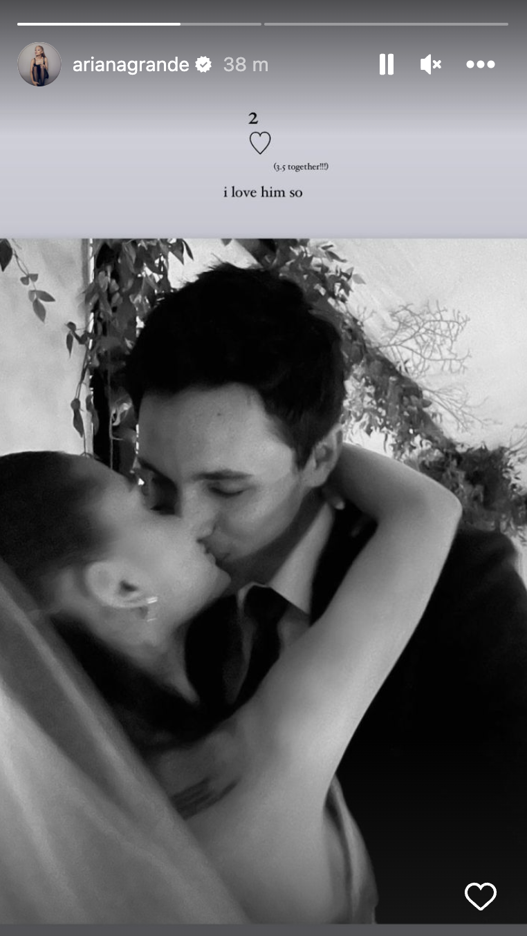 Ariana Grande Interracial Porn Captions - Ariana Grande shares rare photo of husband Dalton Gomez
