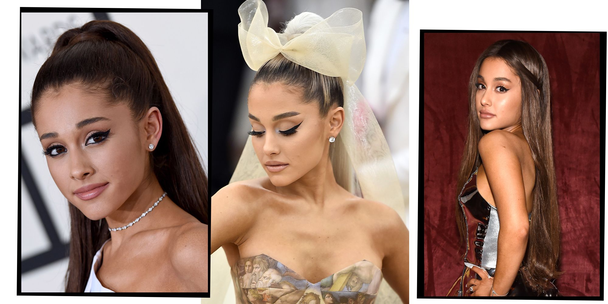 Ariana Grandes Platinum Ponytail at the 2020 Grammy Awards  Ariana  Grandes Ponytail Hairstyles