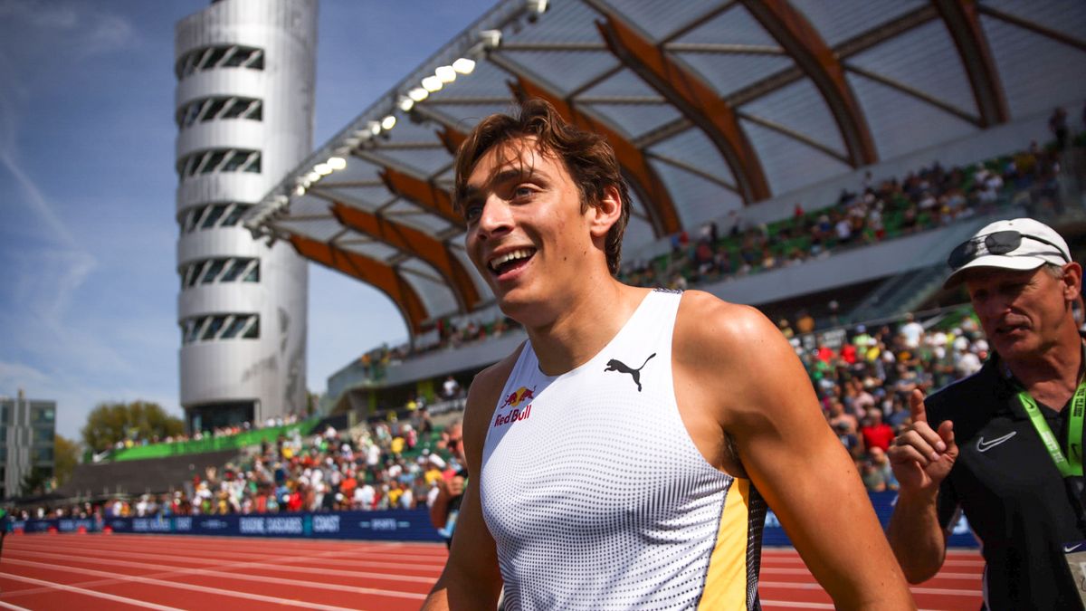 preview for Armand Duplantis bate el récord mundial de pértiga (6,23m) en Eugene