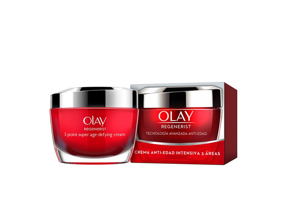 Olay crema tres áreas.