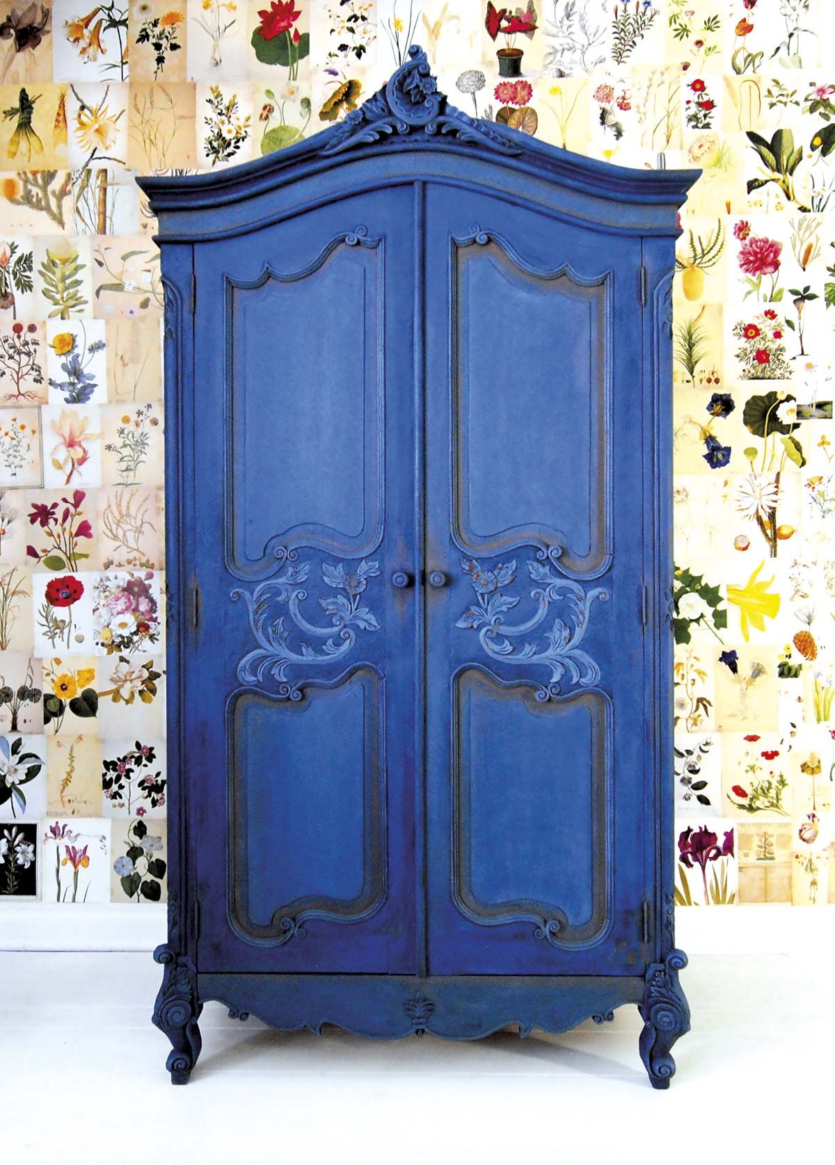  Pintura de acabado de tiza para muebles y armarios., Azul :  Herramientas y Mejoras del Hogar