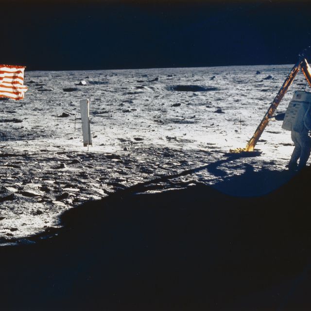 Apollo 11 astronaut Neil Armstrong on the Moon, 1969.