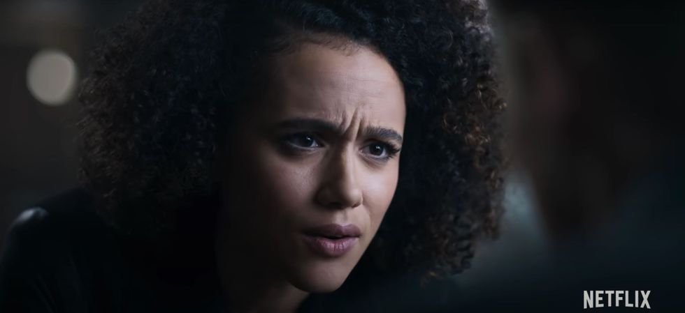 nathalie emmanuel's character gwendoline in army of thieves