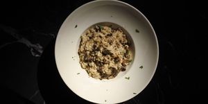 risotto con setas y trufa, plato de choose ristorante naturale madrid