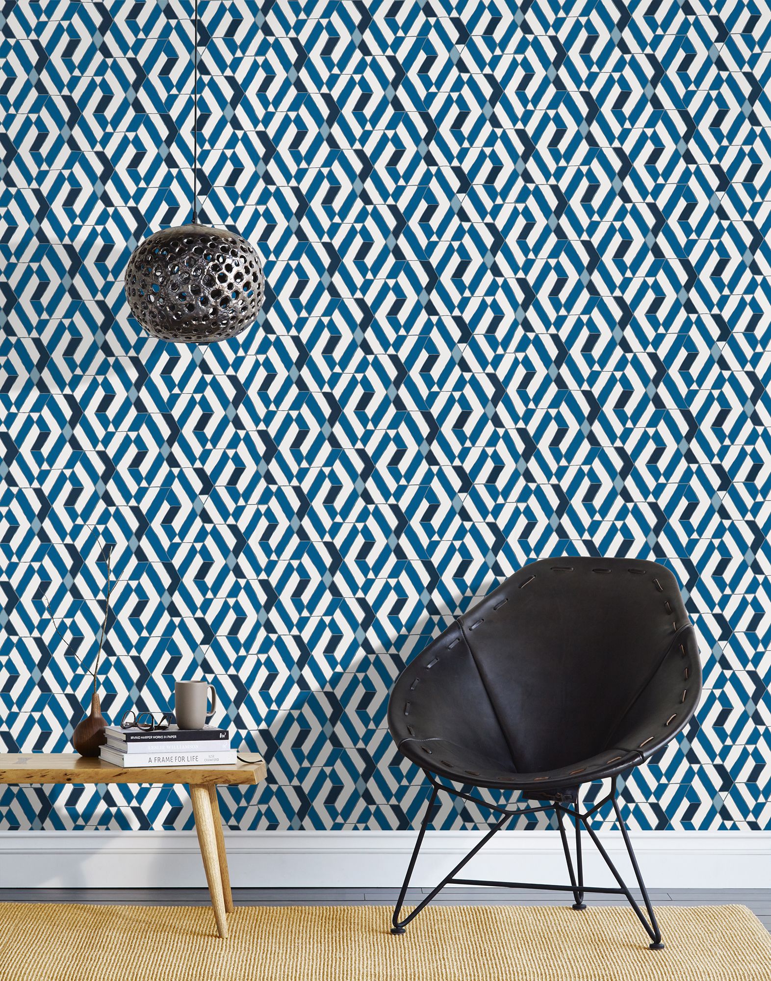 Art Deco Leaves Wallpaper - custom wallpapers by Wallvy. Worldwide shipping!