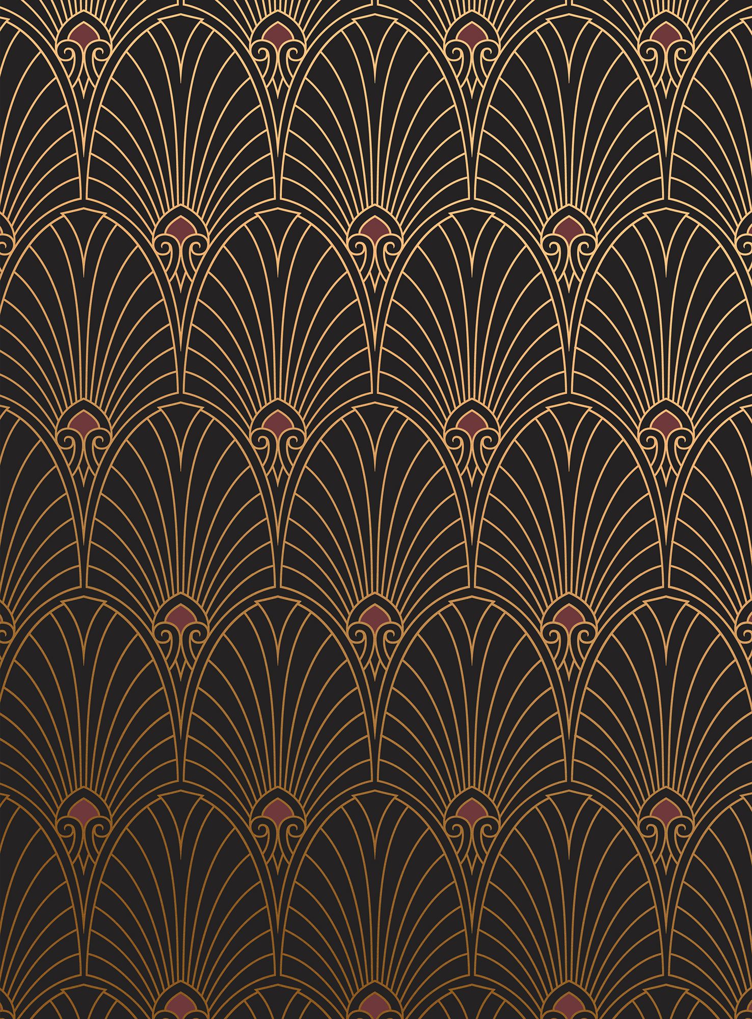Buy Art Deco Wallpaper Art Nouveau Wallpaper Geometric Online in India   Etsy