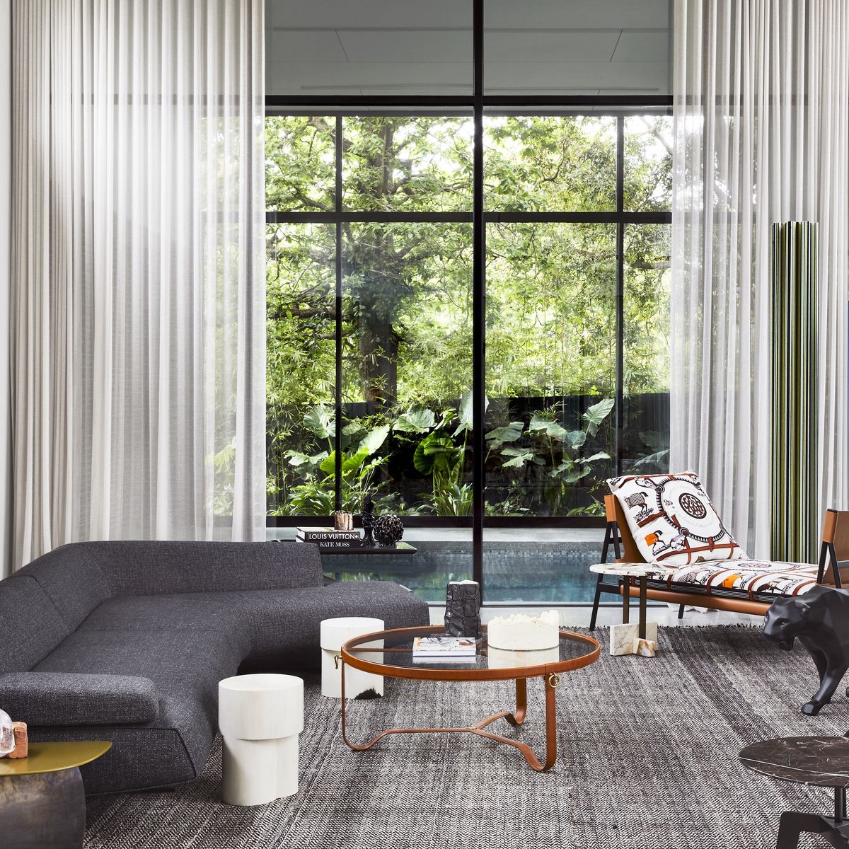 Louis Vuitton Logo Fashion Luxury Brand Window Curtain Home Decor in 2023