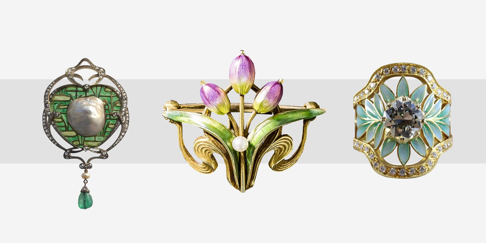 13 Stunning Art Nouveau Jewelry Pieces To Collect - Vintage Art Nouveau  Engagement Rings, Necklaces,