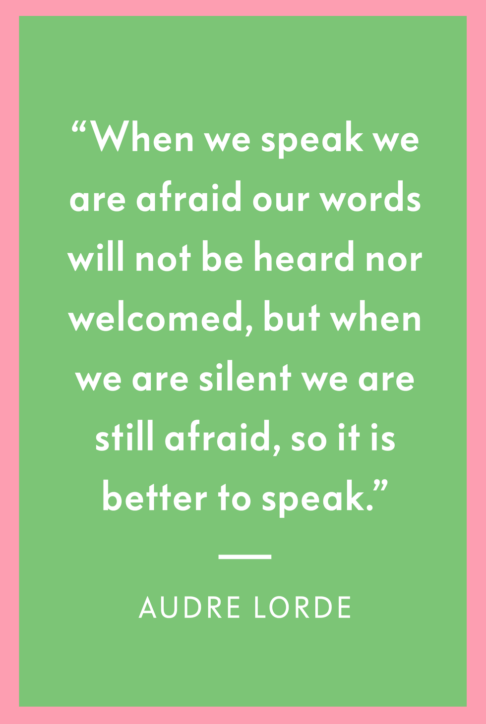 12 Audre Lorde Quotes About Self Care and Speaking Up