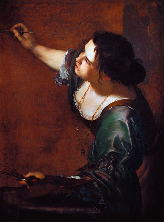 self portrait as the allegory of painting by artemisia gentileschi