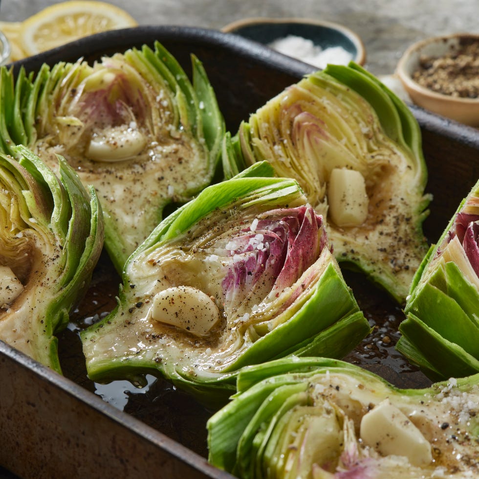 foods high in magnesium artichokes roasted artichokes with garlic