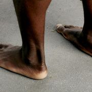 Leg, Toe, Human leg, Skin, Joint, Barefoot, Foot, Organ, Tan, Muscle, 