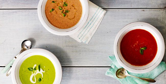 Chilled summer soups