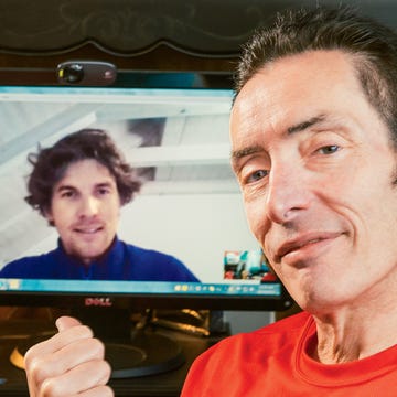 John Hanc and Jonas Mathys on Skype John Hanc and Jonas Mathys on Skype