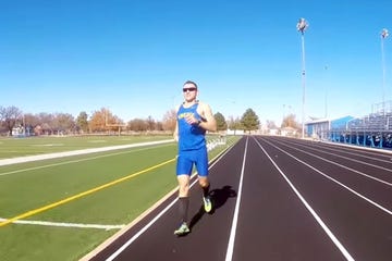 Aaron Yoder backwards mile