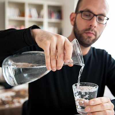 drinking water at meals