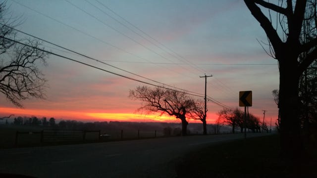 Great sky views are just one of the perks of getting out even when it's cold outside.