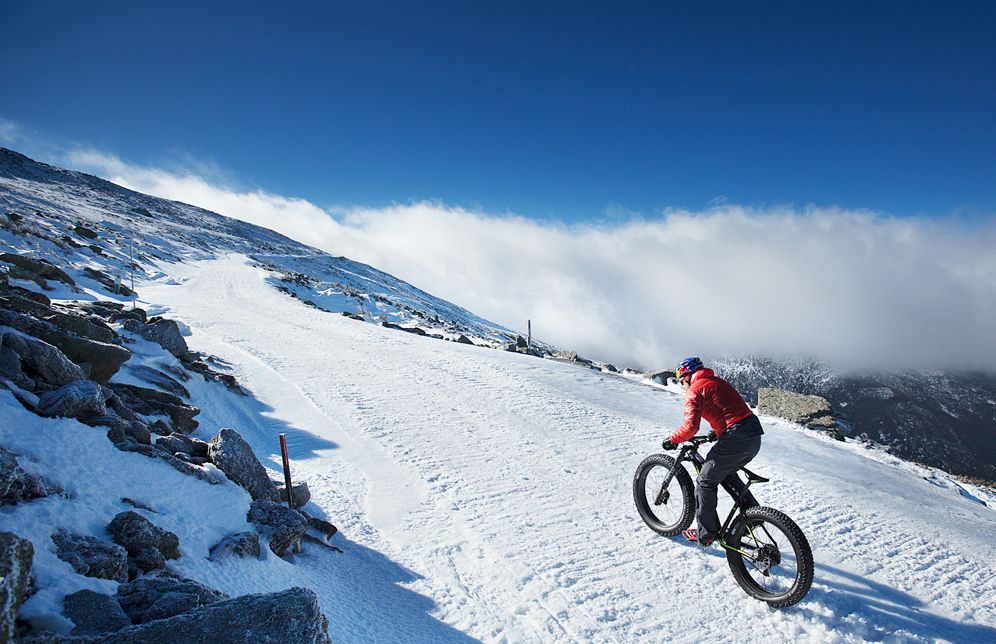 Tim Johnson climbs Mount Washington