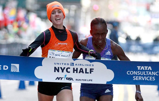 Molly Huddle and Joyce Chepkirui