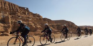 Afghan Women's Cycling Team paceline