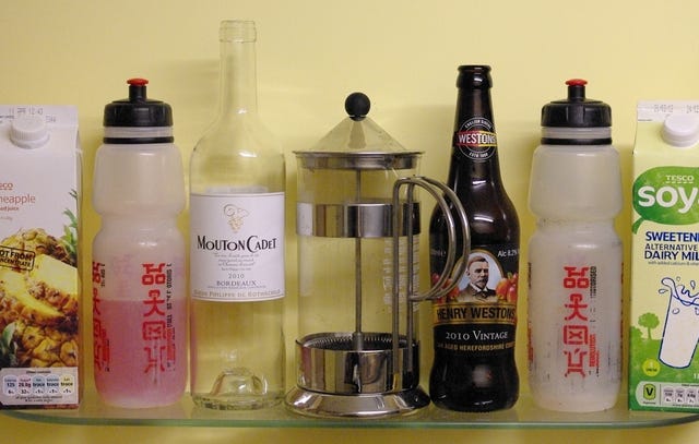 Various drinks.