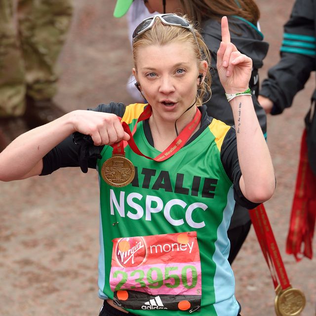 Natalie Dormer runs London Marathon
